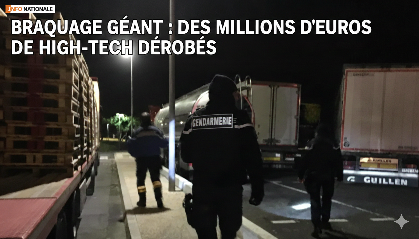 Fret de haute technologie : un braquage à 5 millions d&rsquo;euros paralyse le secteur logistique dans le Val-d&rsquo;Oise